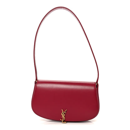 Saint Laurent Box Calfskin Mini Voltaire Shoulder Bag Burgundy 1 of 11