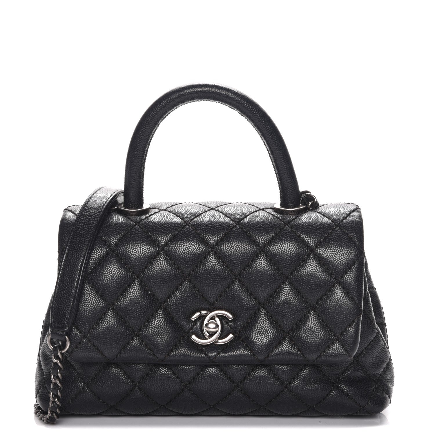 Chanel Caviar Quilted Mini Coco Handle Flap Black 1 of 8