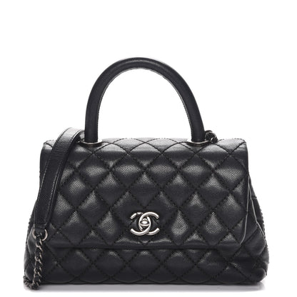 Chanel Caviar Quilted Mini Coco Handle Flap Black 1 of 8