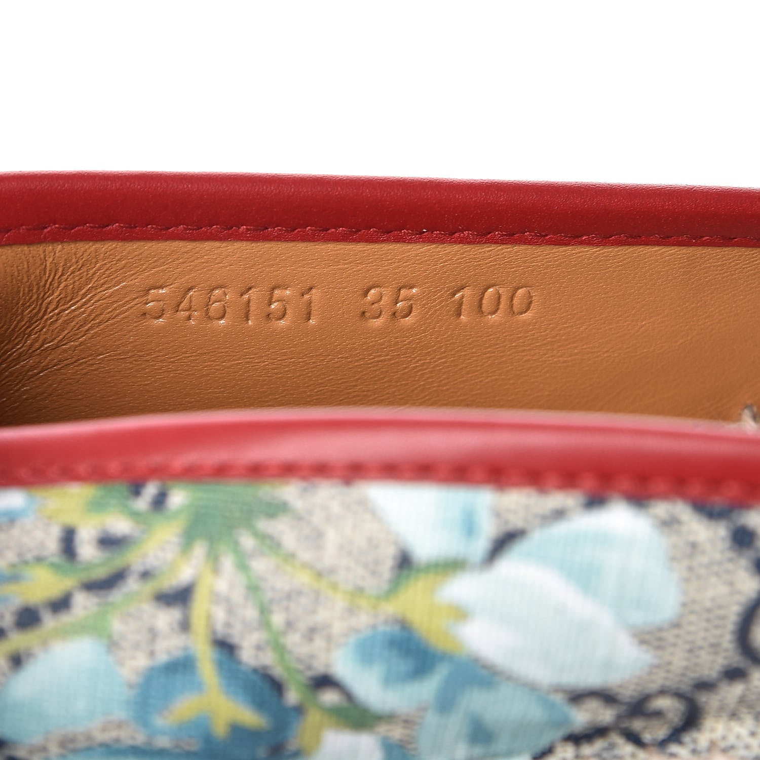 Gucci GG Supreme Monogram Blooms Espadrilles 35 Beige Blue Navy Hibiscus Red 8 of 9