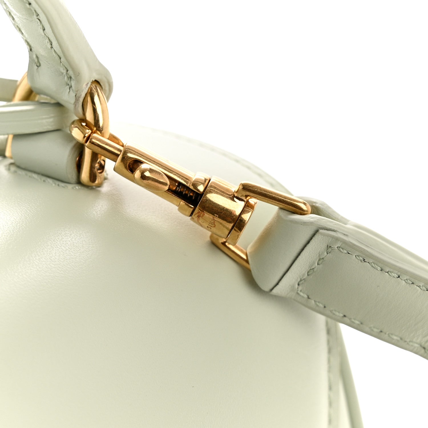 Celine Satinated Calfskin Mini 16 Top Handle Bag Jade 15 of 15