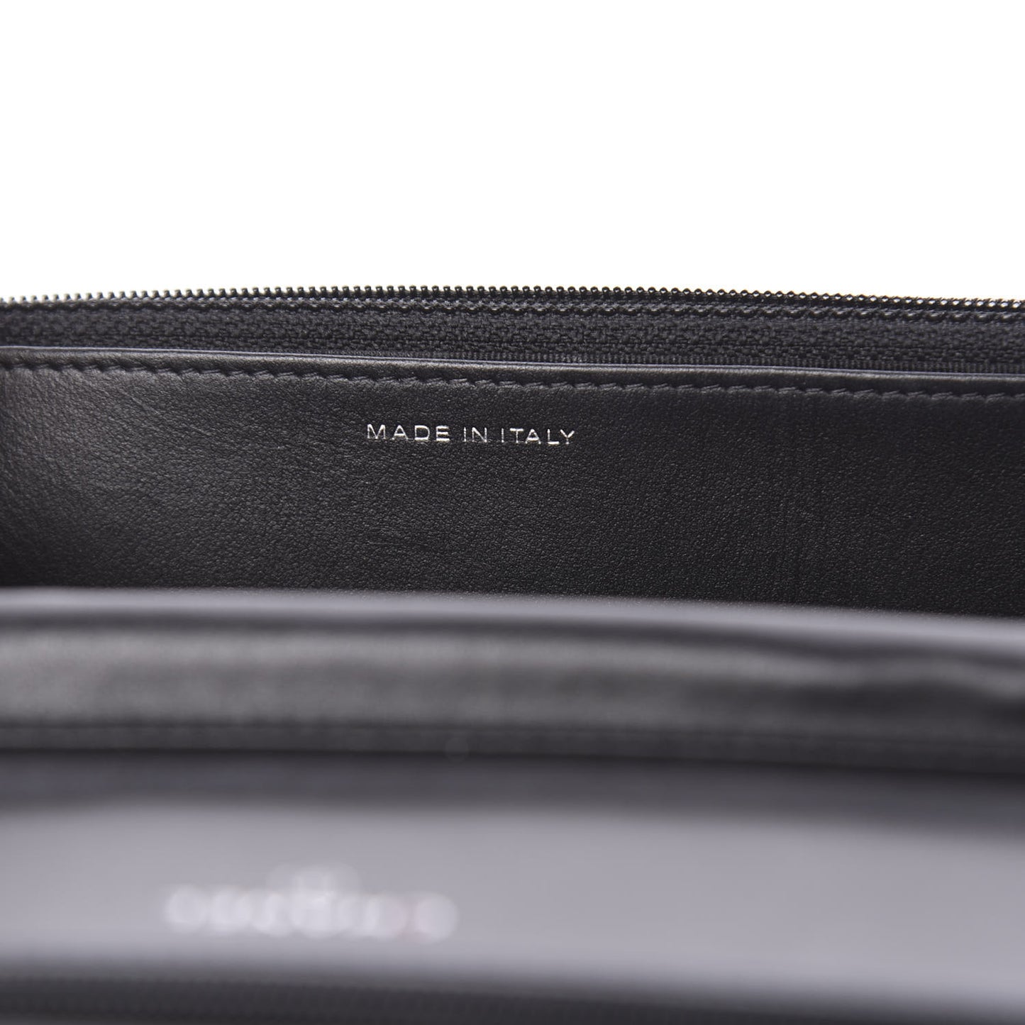 Aged Calfskin Chevron Quilted Reissue Wallet On Chain WOC So Black