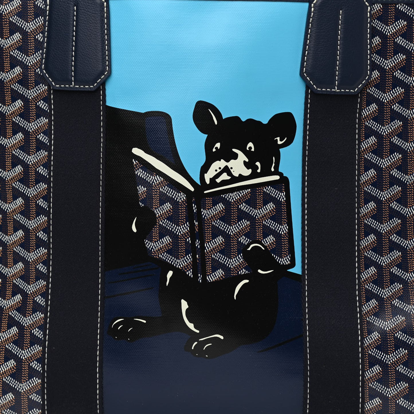 Goyardine Villette Tote Blue