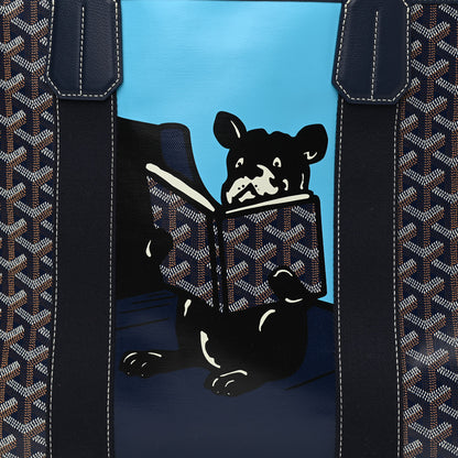 Goyard Goyardine Villette Tote Blue 7 of 9