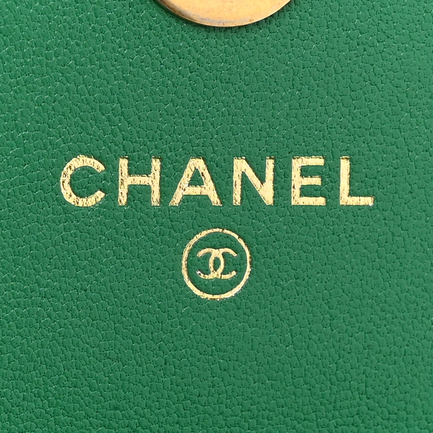 Chanel Lambskin Quilted Chanel 19 Phone Holder With Chain Green 6 of 11