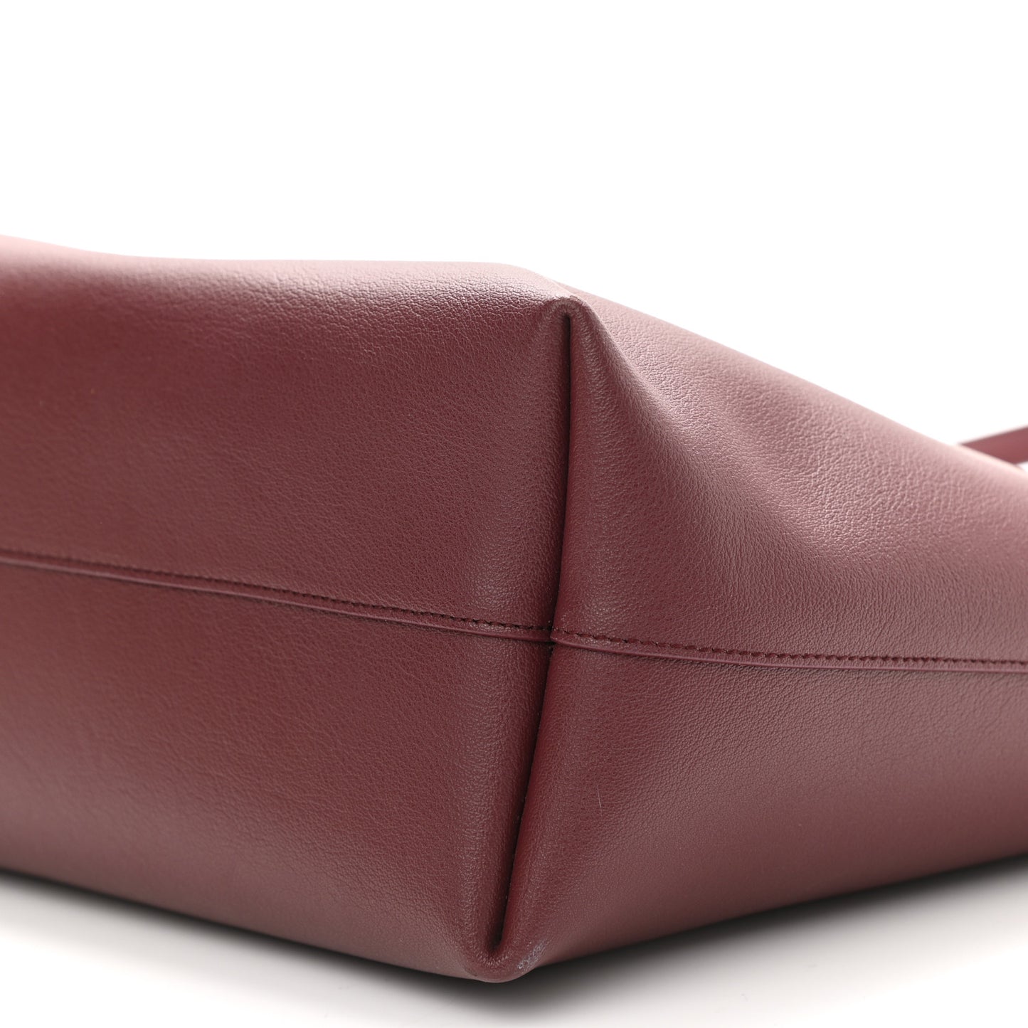 Calfskin Large Shopping Tote Bordeaux