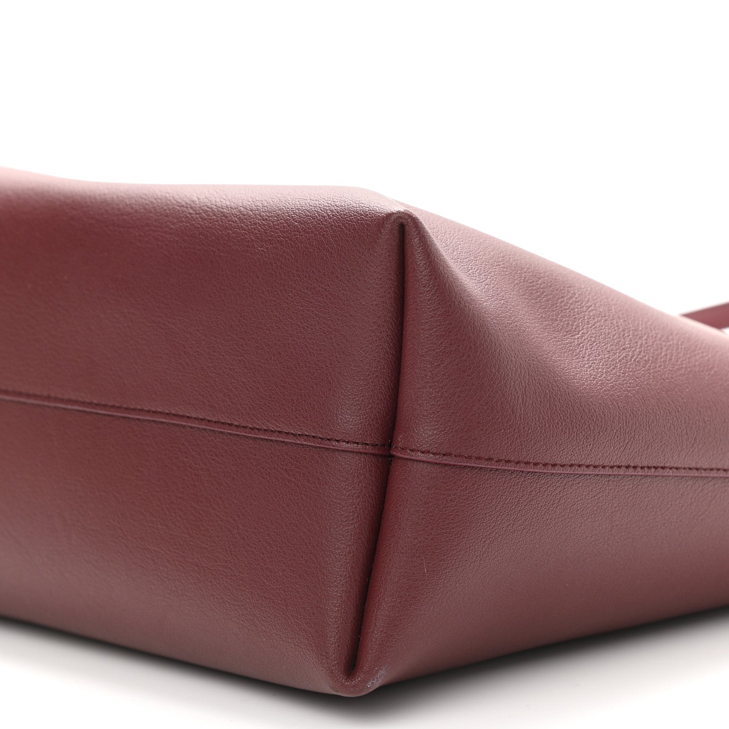 Saint Laurent Calfskin Large Shopping Tote Bordeaux 10 of 13