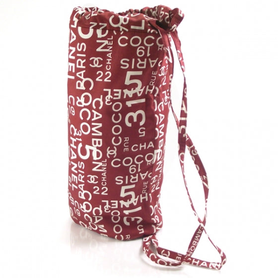 Canvas COCO Beach Bag Backpack Red