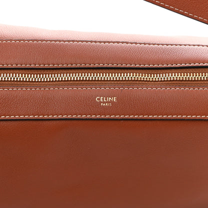 Celine Supple Calfskin Medium Strap Leandre Shoulder Bag Brown 7 of 11