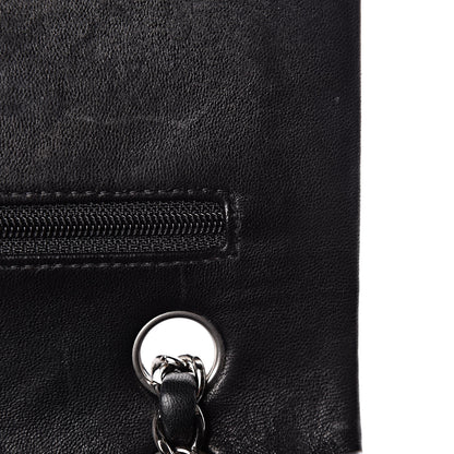 Chanel Lambskin Quilted Medium Double Flap Black 9 of 13