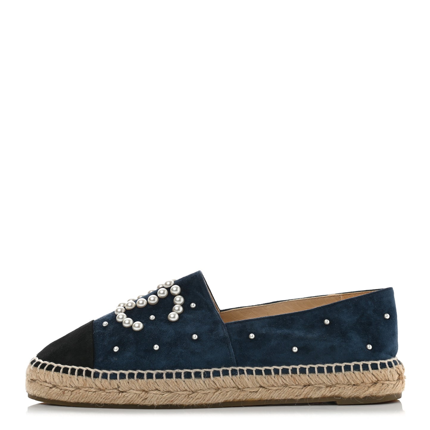 Suede Pearl CC Espadrilles 40 Teal