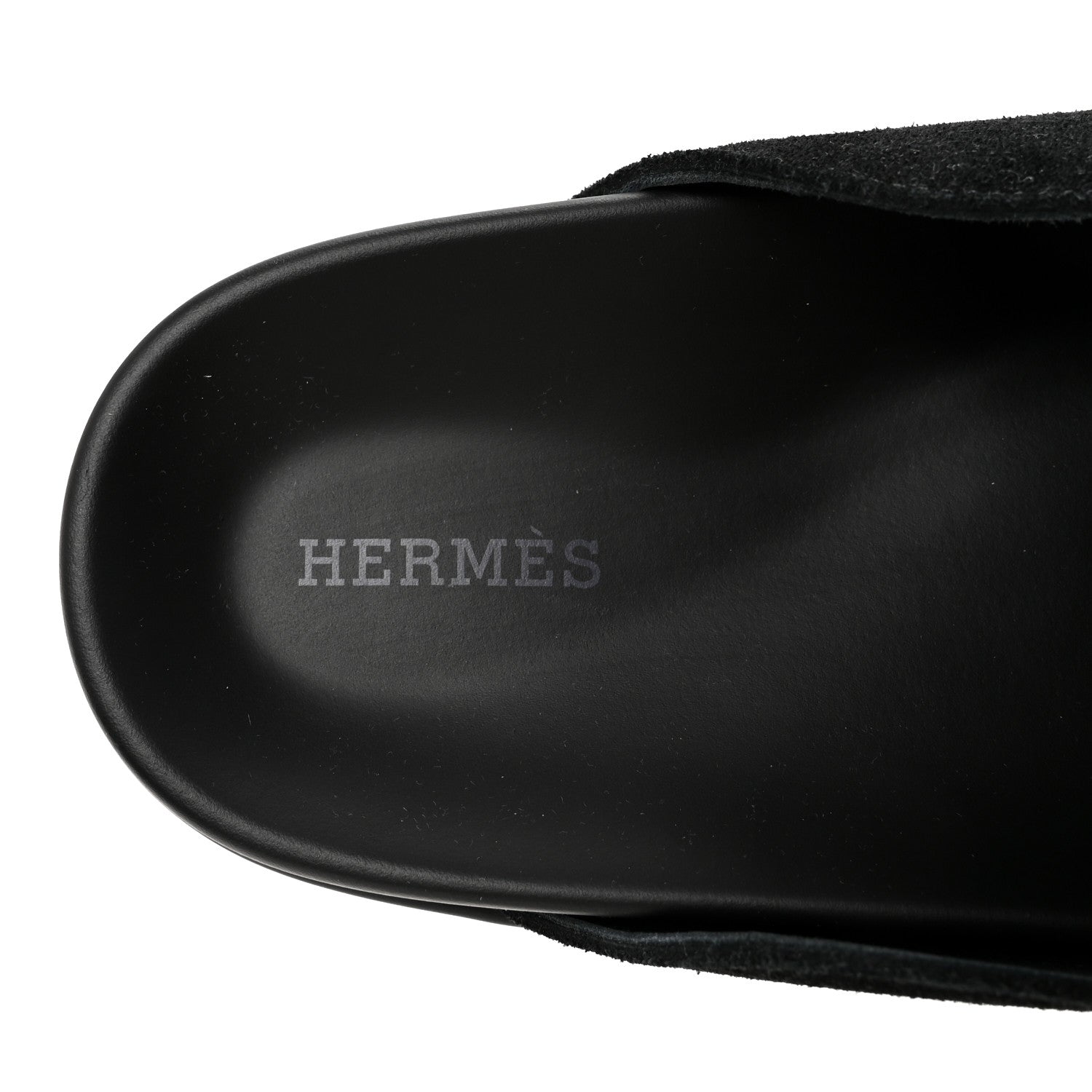 Hermes Suede Calfskin Go Mules 39 Black 15 of 18