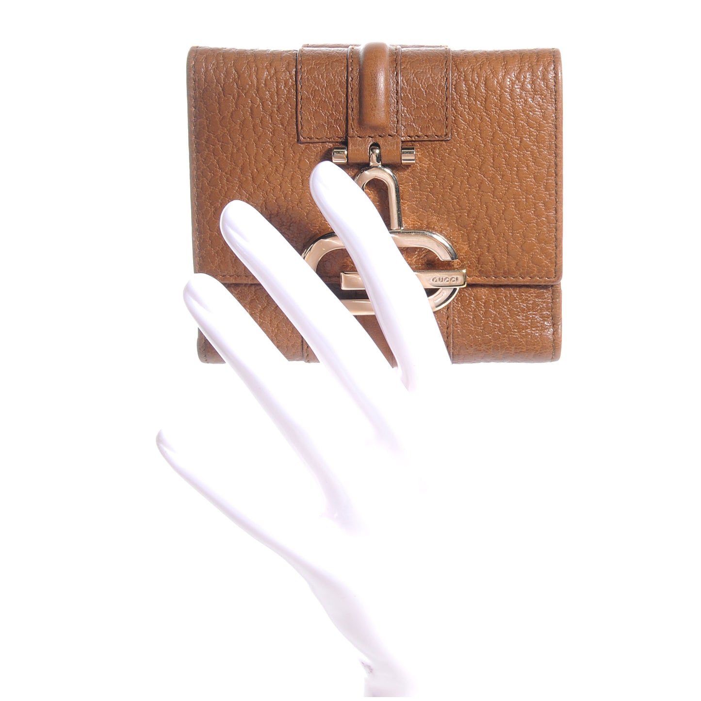 Leather French Junco Wallet Light Brown
