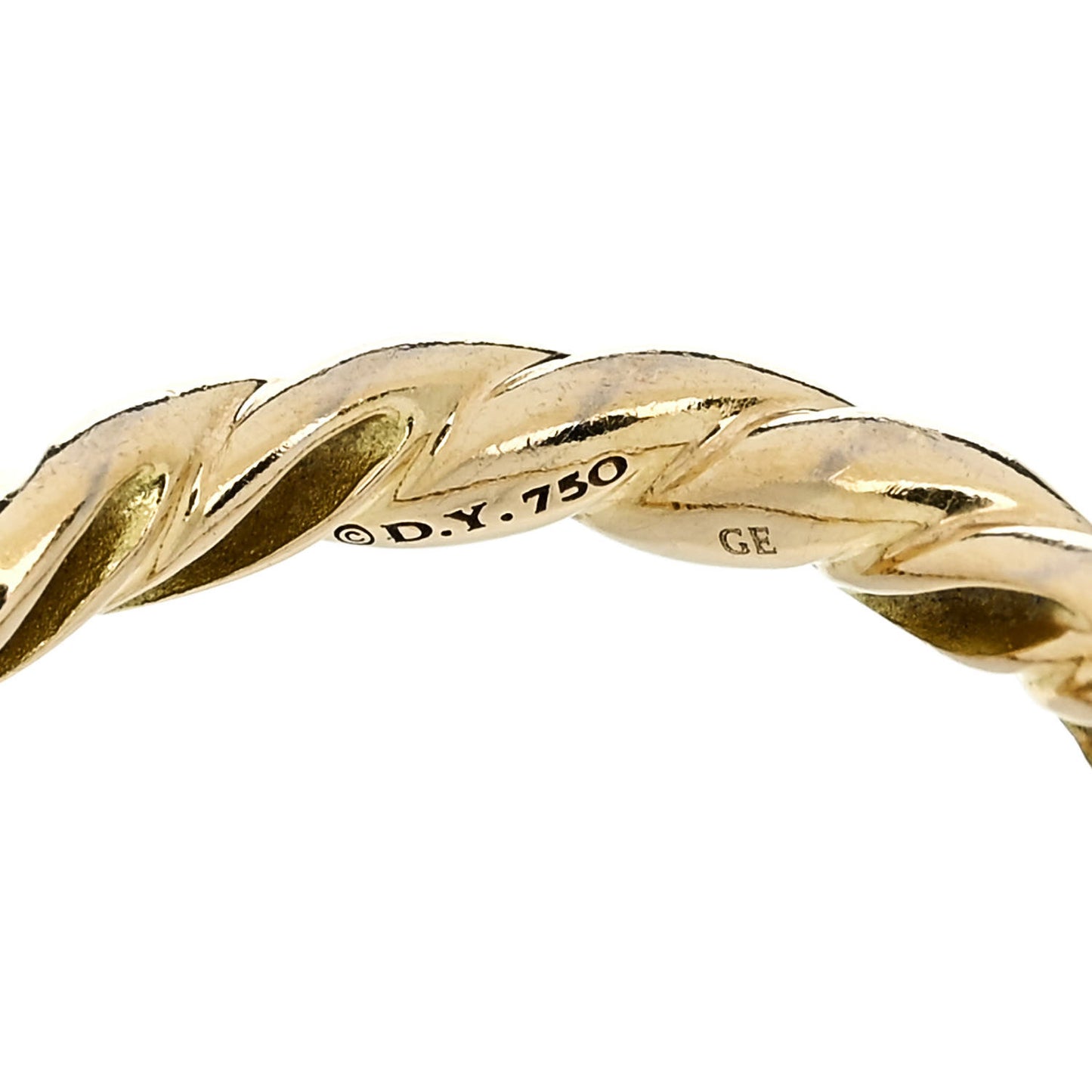 18K Yellow Gold 2.45mm Cable Classics Band Ring 50 5.5