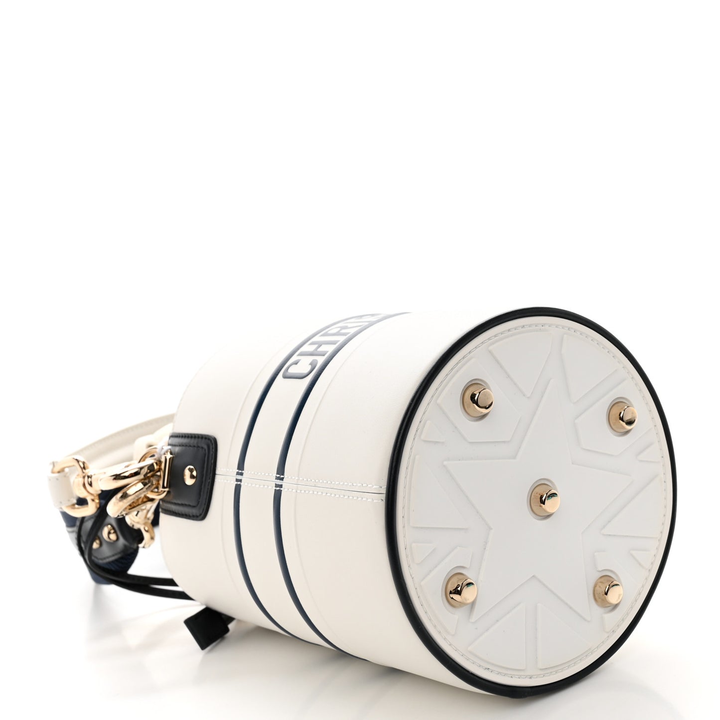 Calfskin Small Dior Vibe Bucket White Multicolor