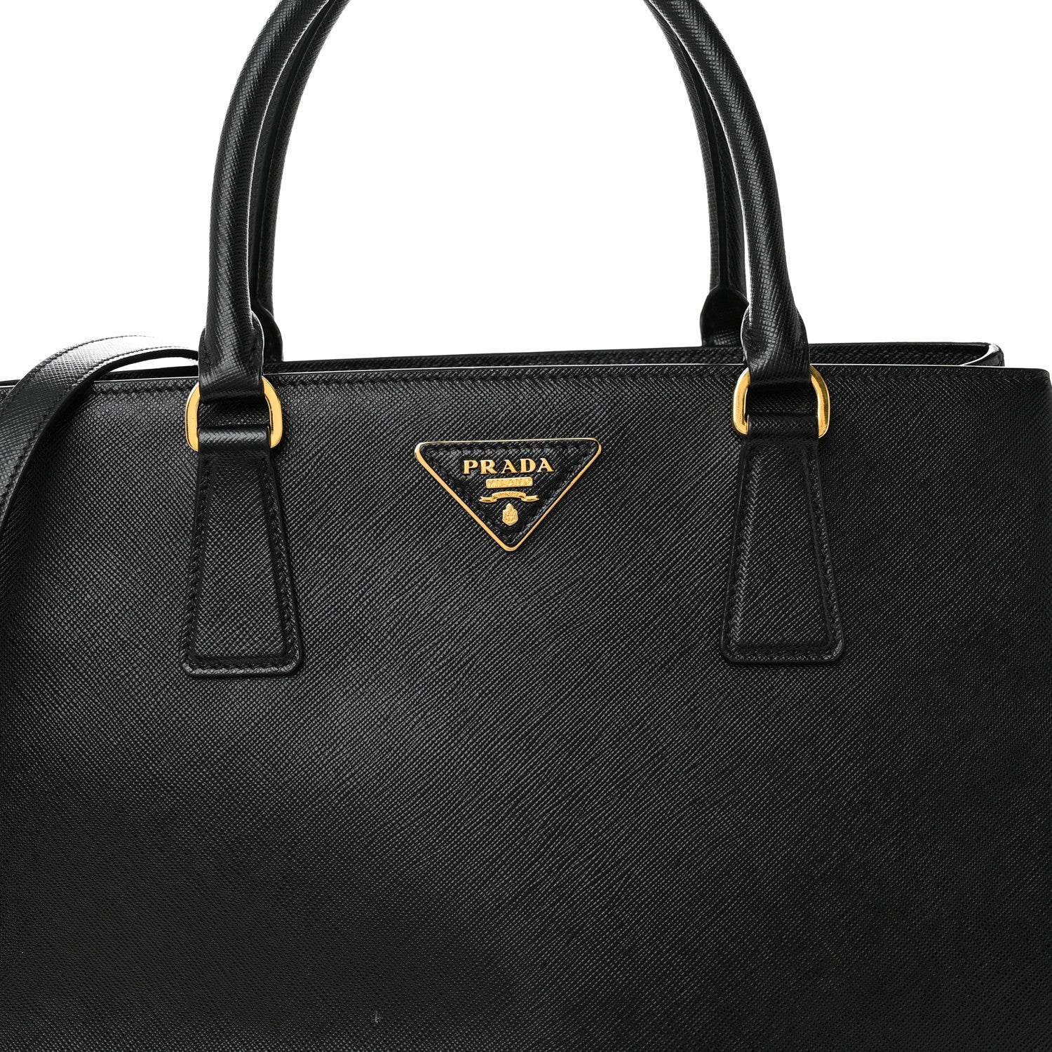 Prada Saffiano Lux Medium Tote Black 8 of 11