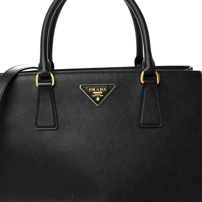 Prada Saffiano Lux Medium Tote Black 8 of 11