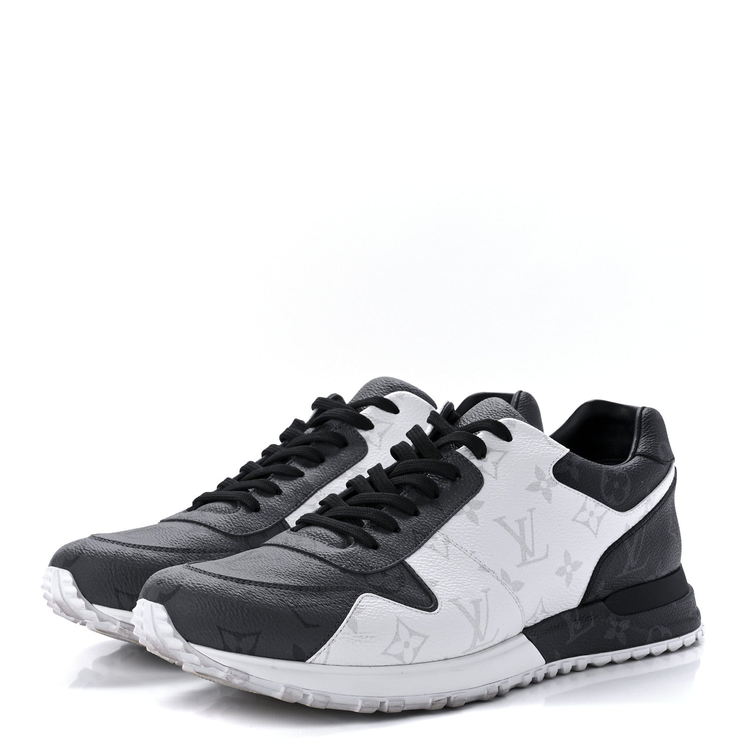 Louis Vuitton Monogram Eclipse Ice Reverse Mens Run Away Sneakers 9 3 of 8