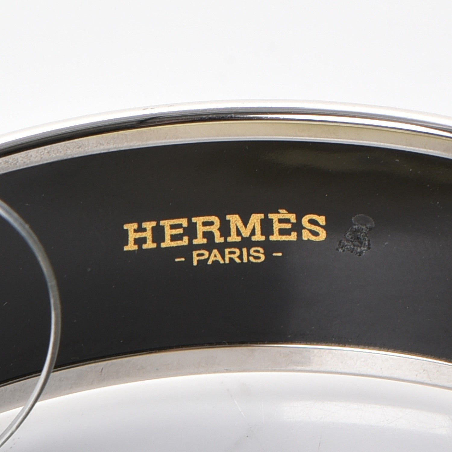 Hermes Enamel Wide Caleche Bracelet 62 Vert Sapin 4 of 5