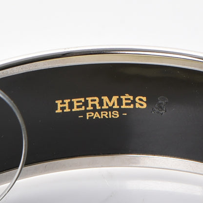Hermes Enamel Wide Caleche Bracelet 62 Vert Sapin 4 of 5
