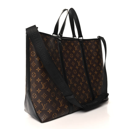 Louis Vuitton Monogram Macassar Weekend Tote GM 3 of 10