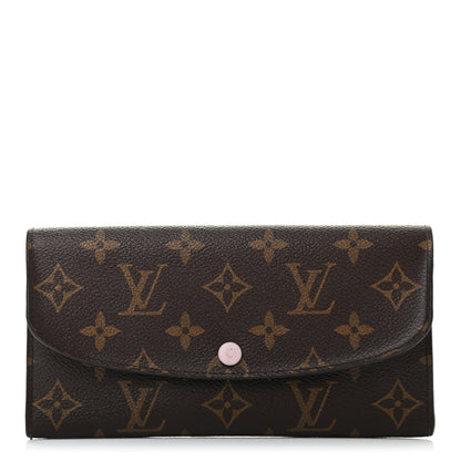 Louis Vuitton Monogram Emilie Wallet Rose Ballerine 1 of 6