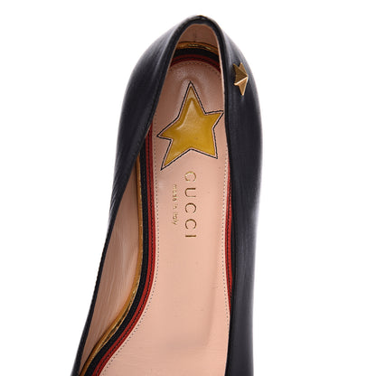 Gucci Calfskin Web Bow Ballerina Flats 36 Black 6 of 11