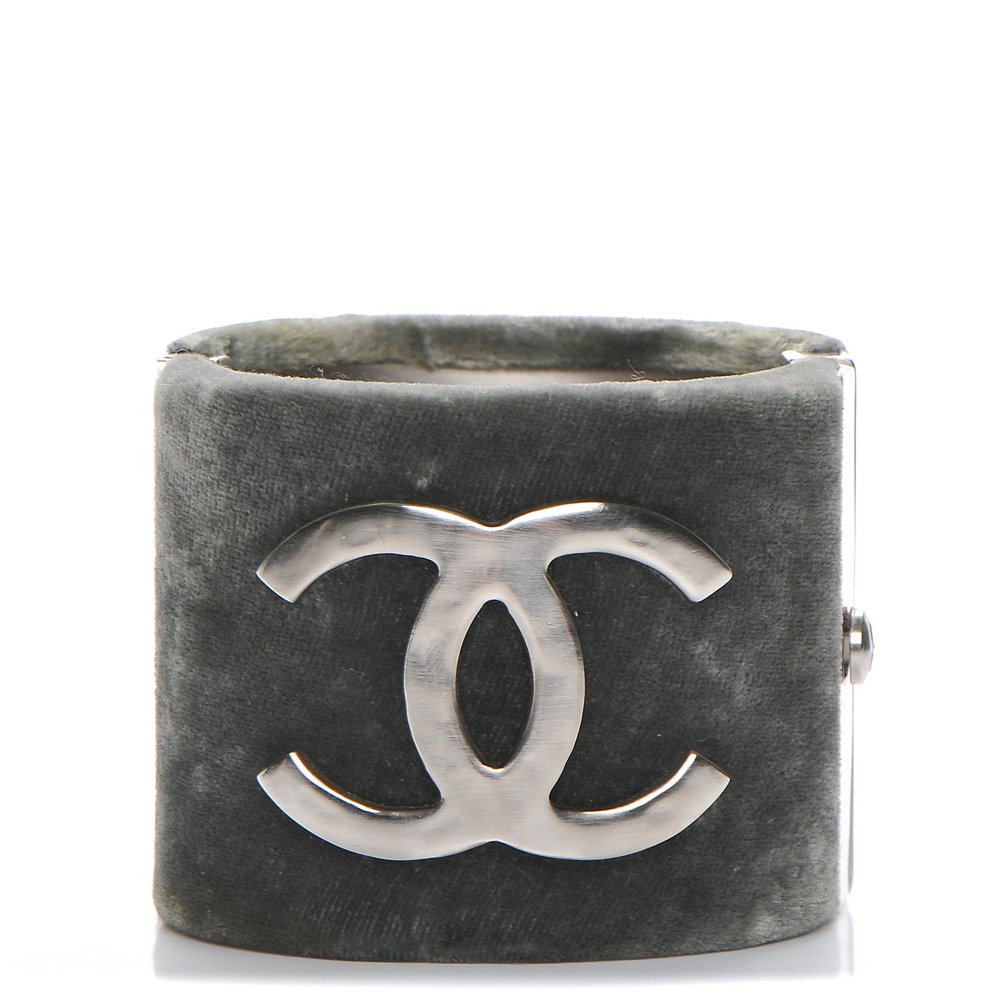 Velvet CC Cuff Silver Grey
