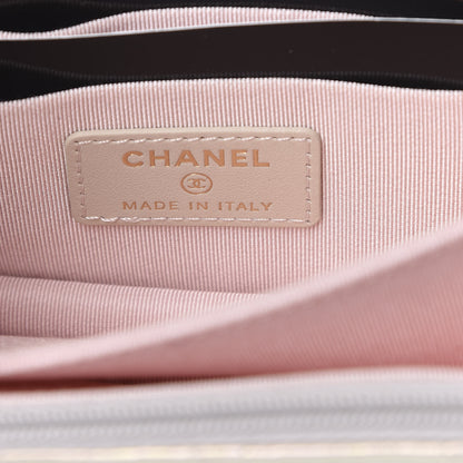 Chanel Iridescent Lambskin Quilted Mini Wallet On Chain WOC Ivory 6 of 11