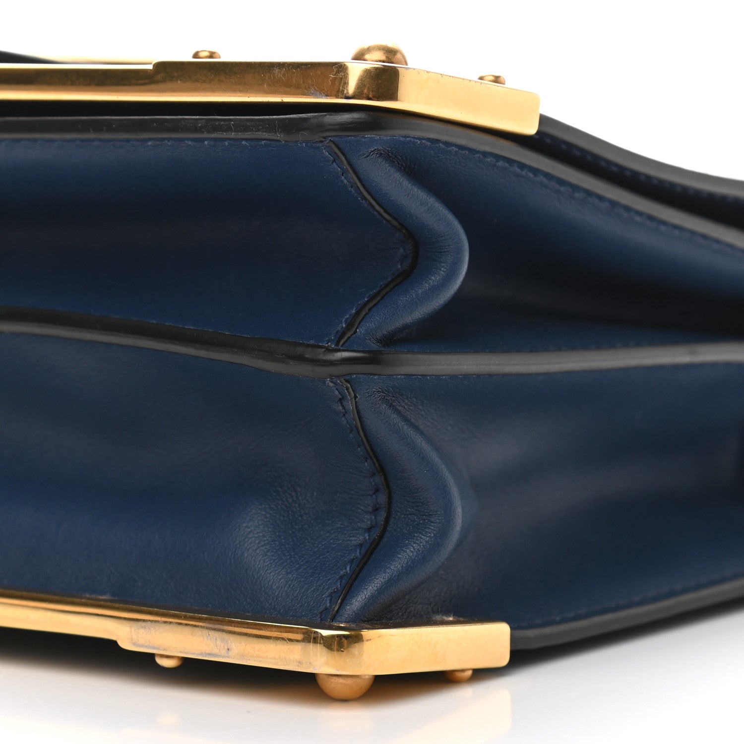 Prada City Calf Saffiano Cahier Bag Bluette Black 8 of 9