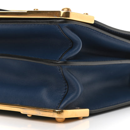 Prada City Calf Saffiano Cahier Bag Bluette Black 8 of 9