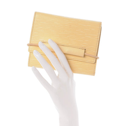 Louis Vuitton Epi Porte-Monnaie Elastique Wallet Vanilla 2 of 9