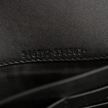 Gucci Suede Patent Web Ophidia Wallet On Chain Black 7 of 13