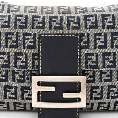 Fendi Zucchino Baguette Navy 8 of 14