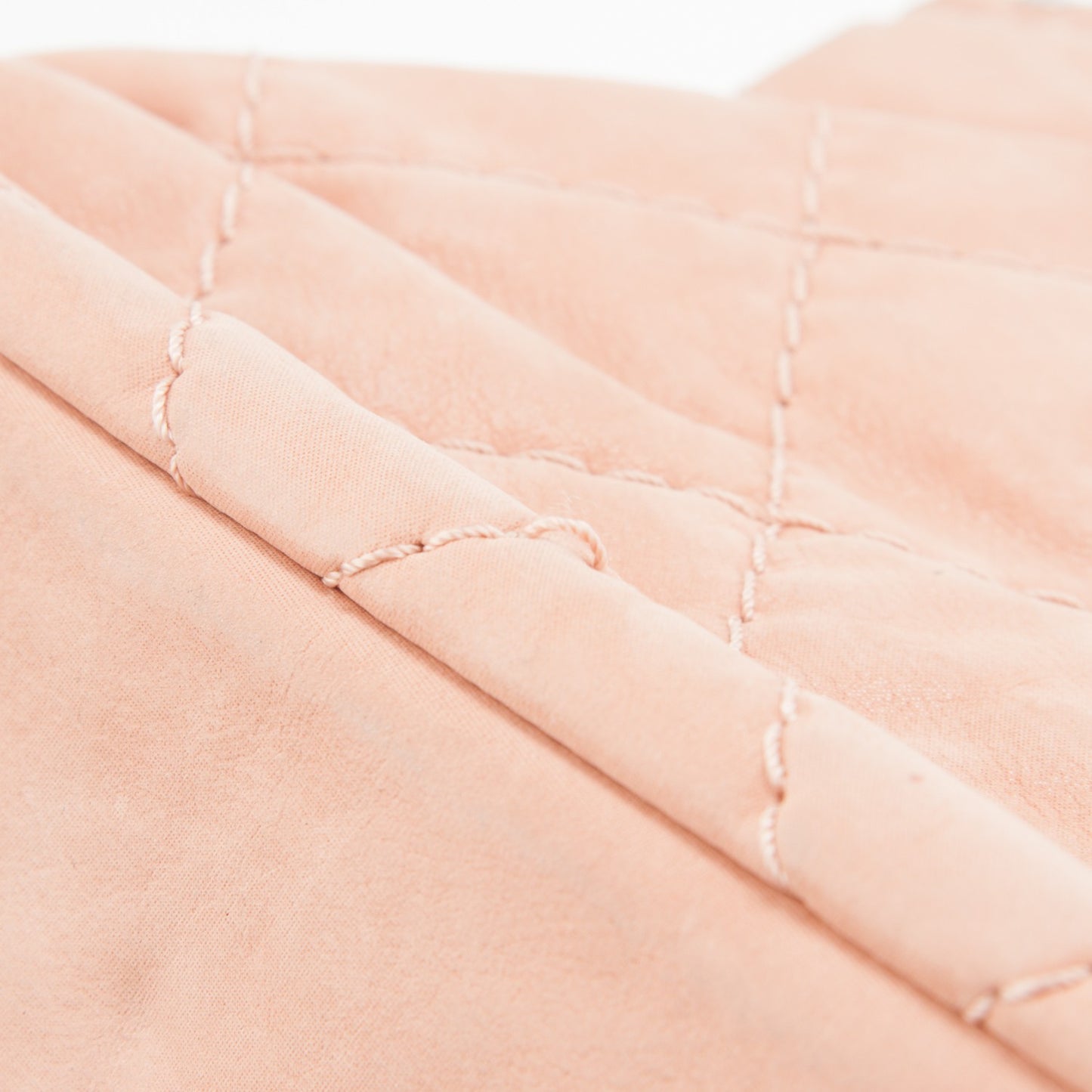 Iridescent Calfskin Quilted Small Sea Hit Tote Pink