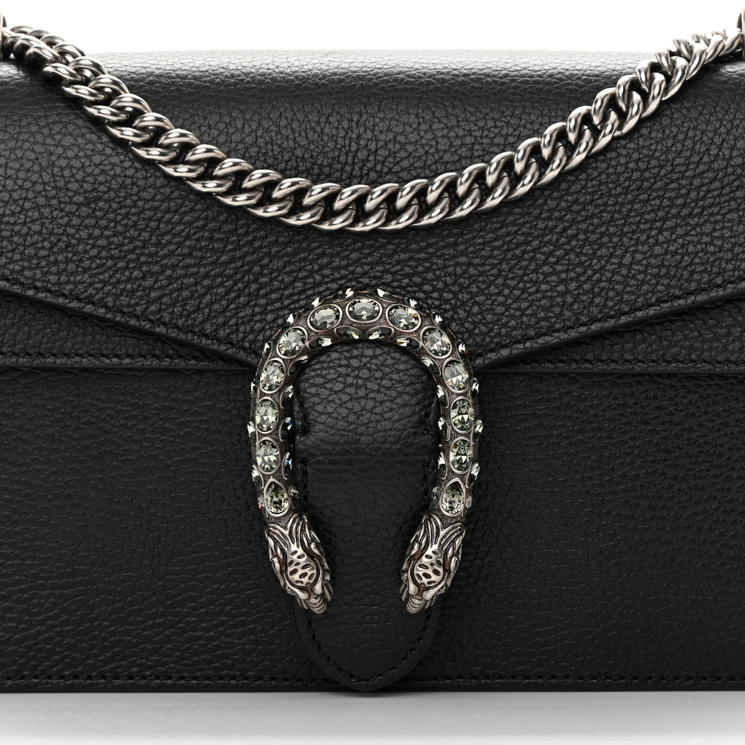 Gucci Pebbled Calfskin Small Dionysus Shoulder Bag Black 8 of 16