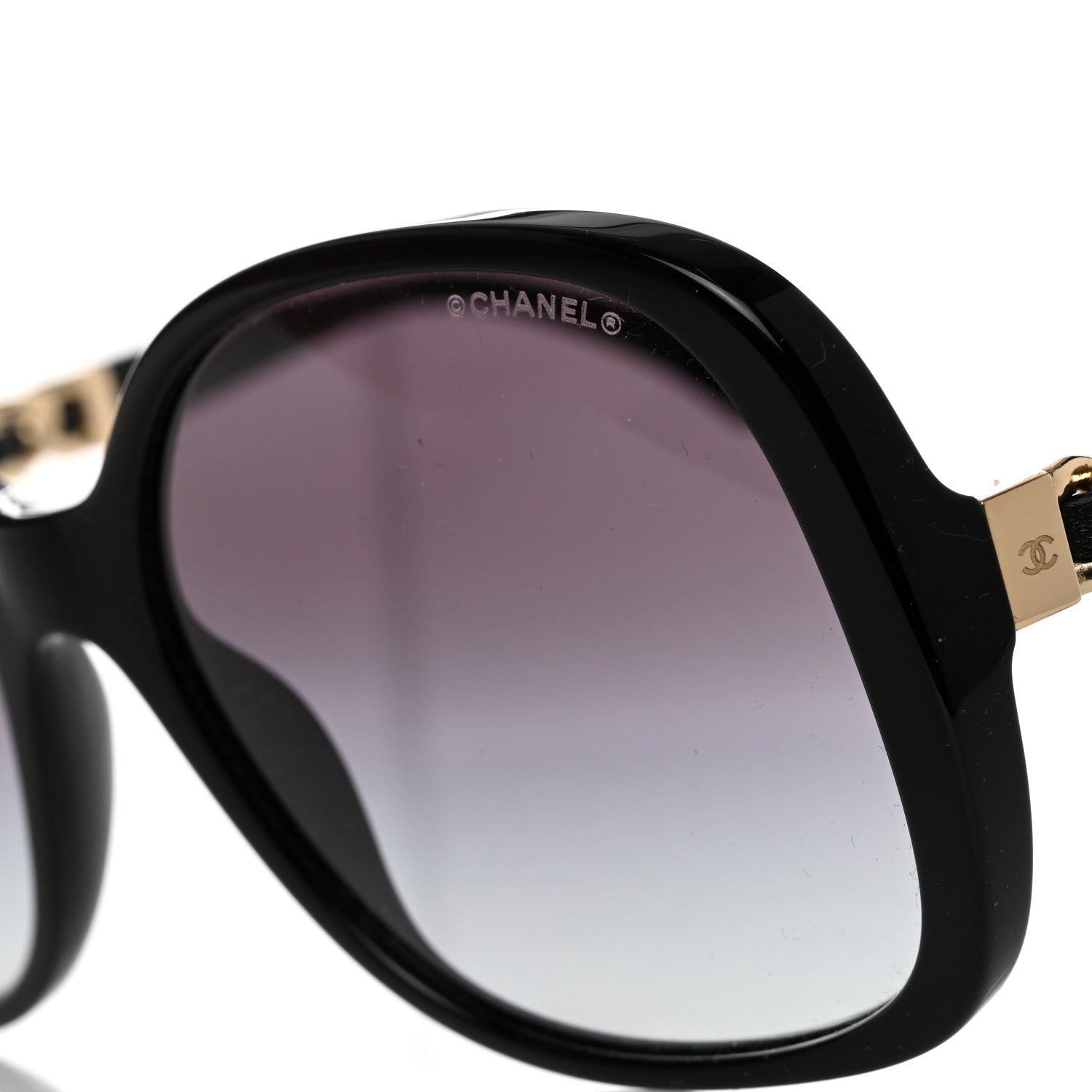 Chanel Acetate Chain Sunglasses 5470-Q-A Black 7 of 9