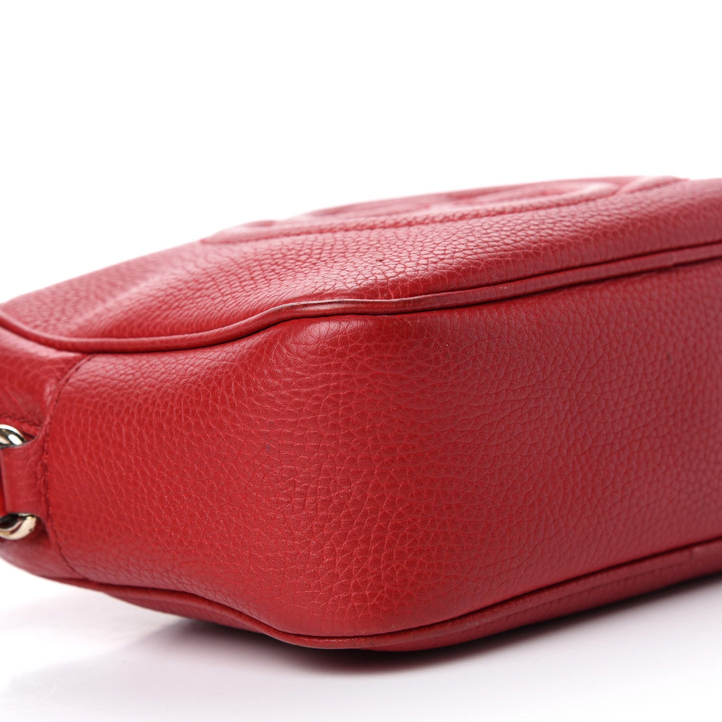 Pebbled Calfskin Small Soho Disco Bag Tabasco Red