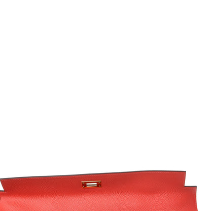 Hermes Epsom Kelly Cut Clutch Pochette Rose Jaipur 8 of 30