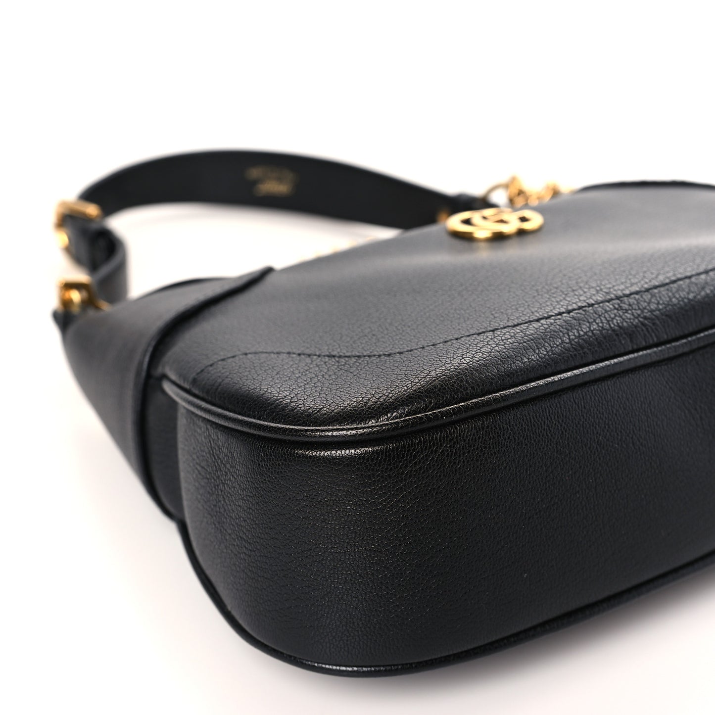 Goatskin Small Aphrodite Shoulder Bag Black