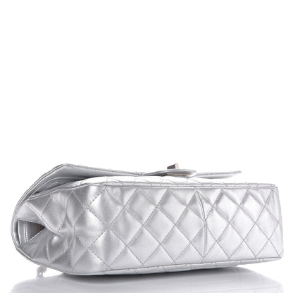 Chanel Metallic Lambskin Quilted 2.55 Reissue 227 Flap Silver 5 of 9