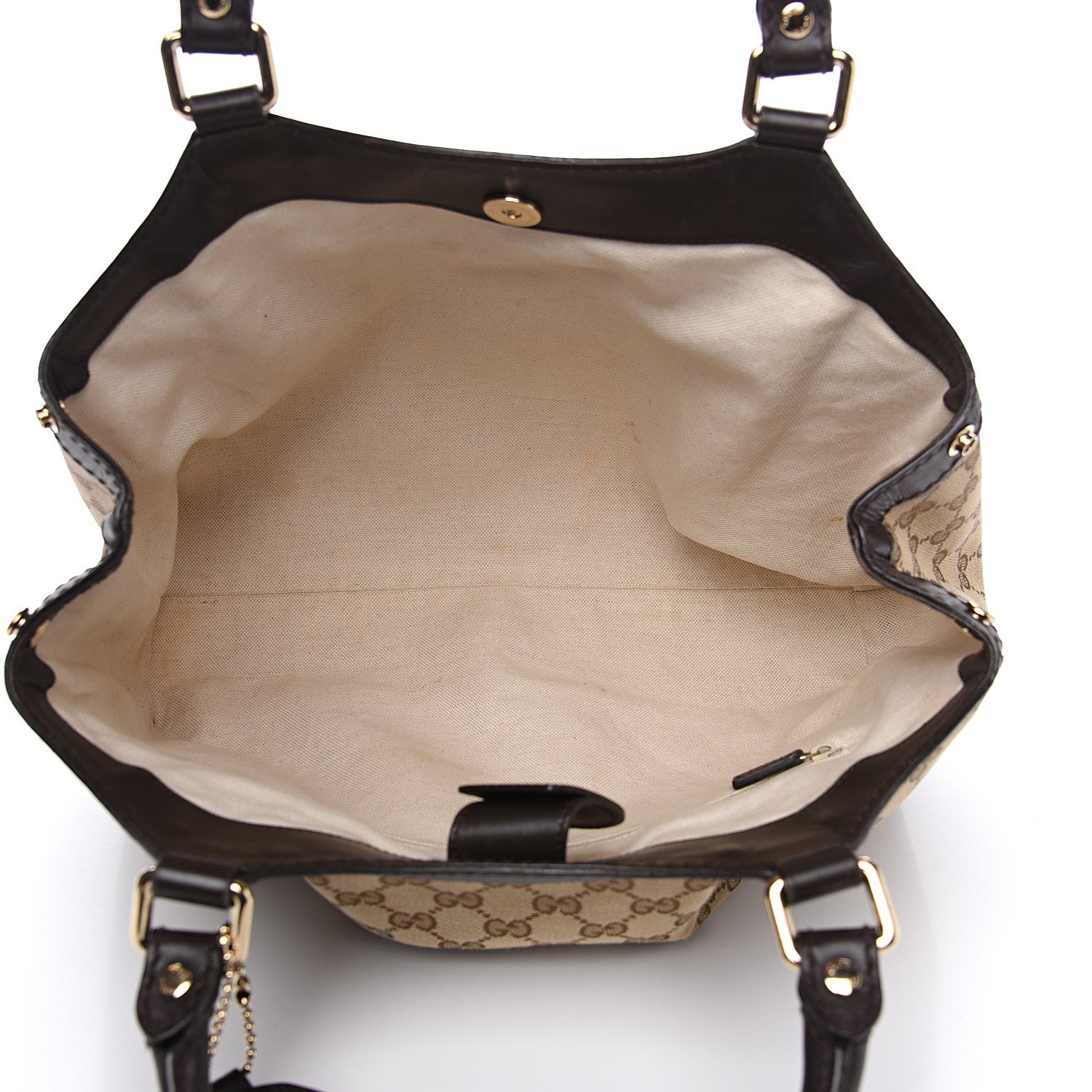 Gucci Monogram Large Sukey Tote Dark Brown 4 of 13