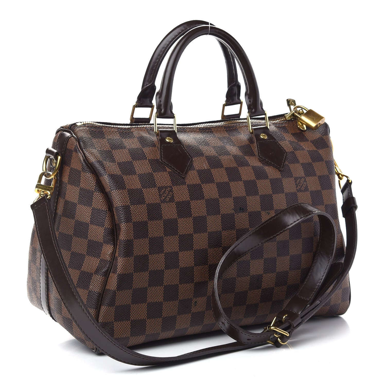 Louis Vuitton Damier Ebene Speedy Bandouliere 30 3 of 16