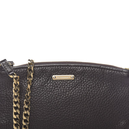 Burberry Grainy Calfskin Chain Pochette Dark Brown 11 of 11