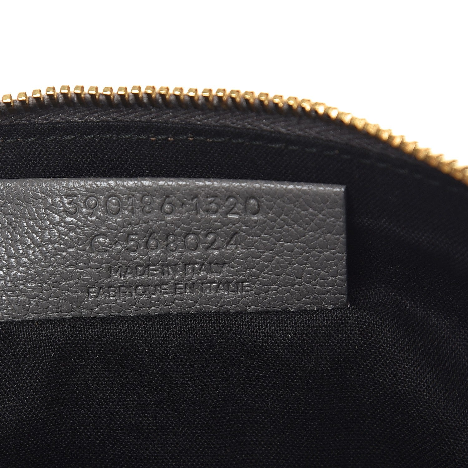 Balenciaga Chevre Gold Metallic Edge Hardware Pouch Gris Acier 7 of 7