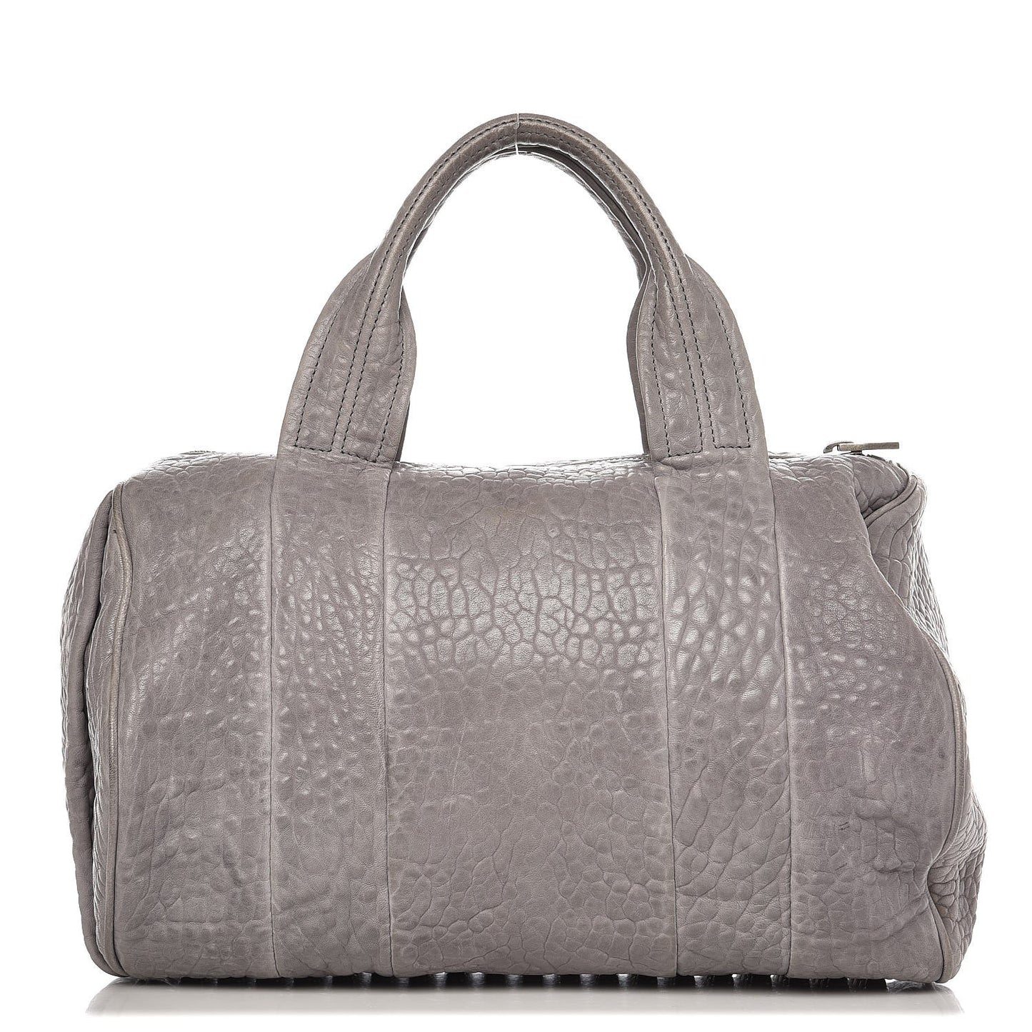 Pebbled Lambskin Rocco Duffel Grey