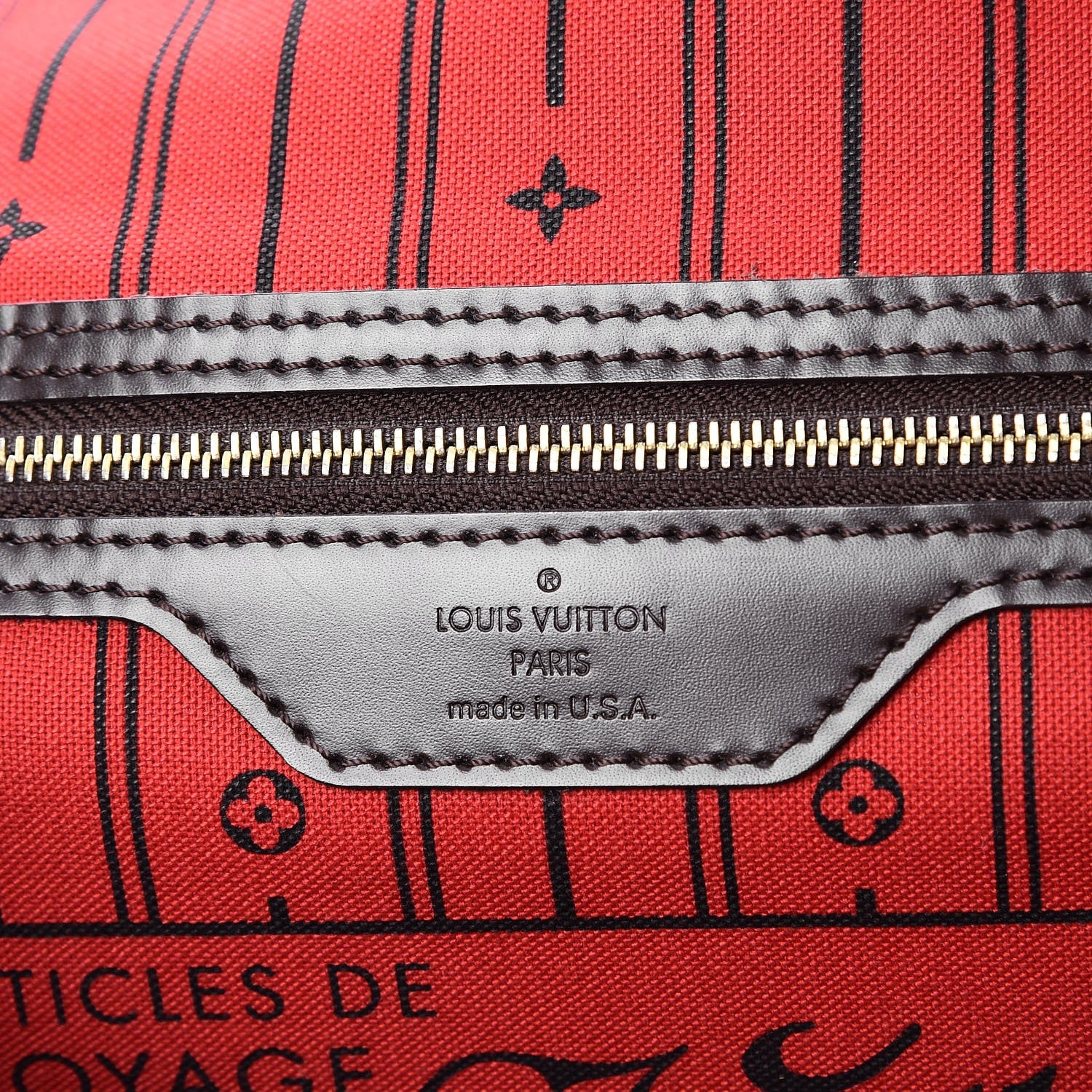 Louis Vuitton Damier Ebene Neverfull MM 6 of 8