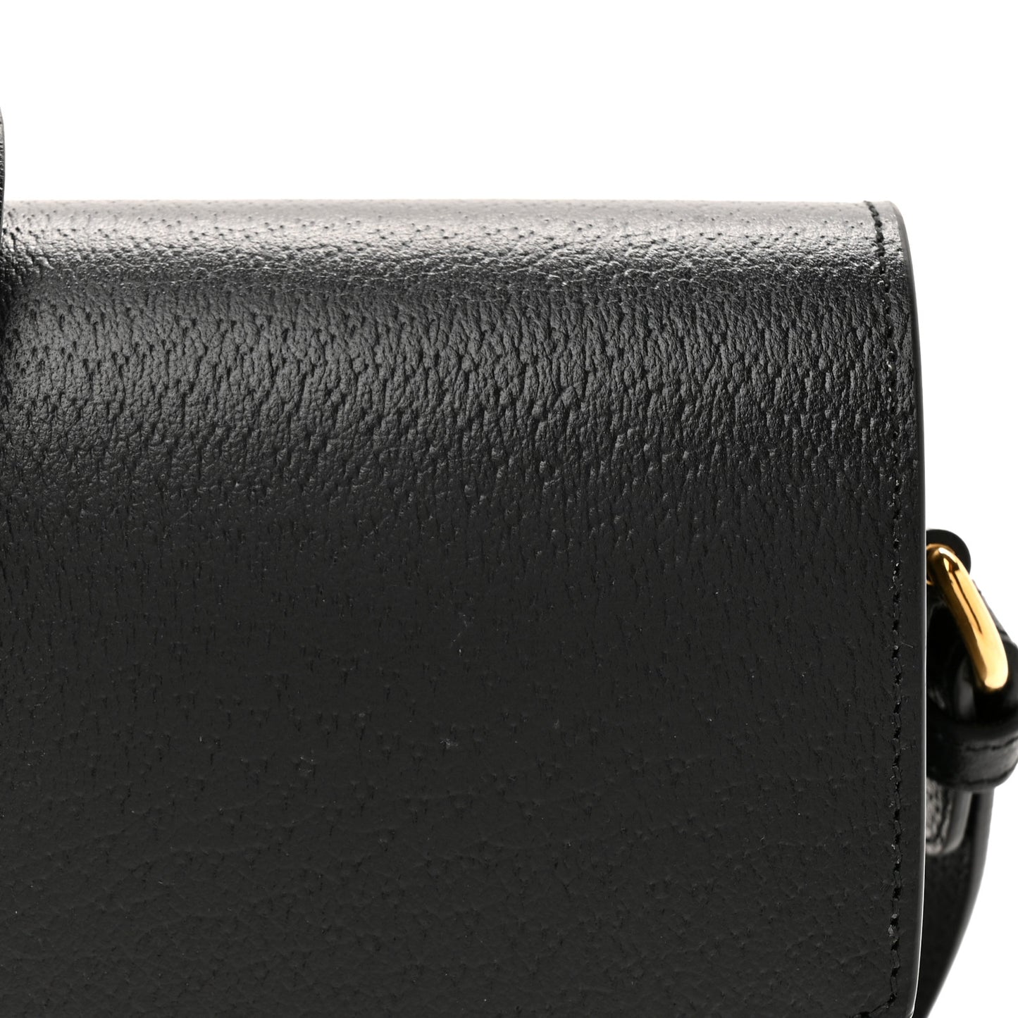 Dollar Calfskin Vertical Horsebit 1955 Crossbody Bag Black