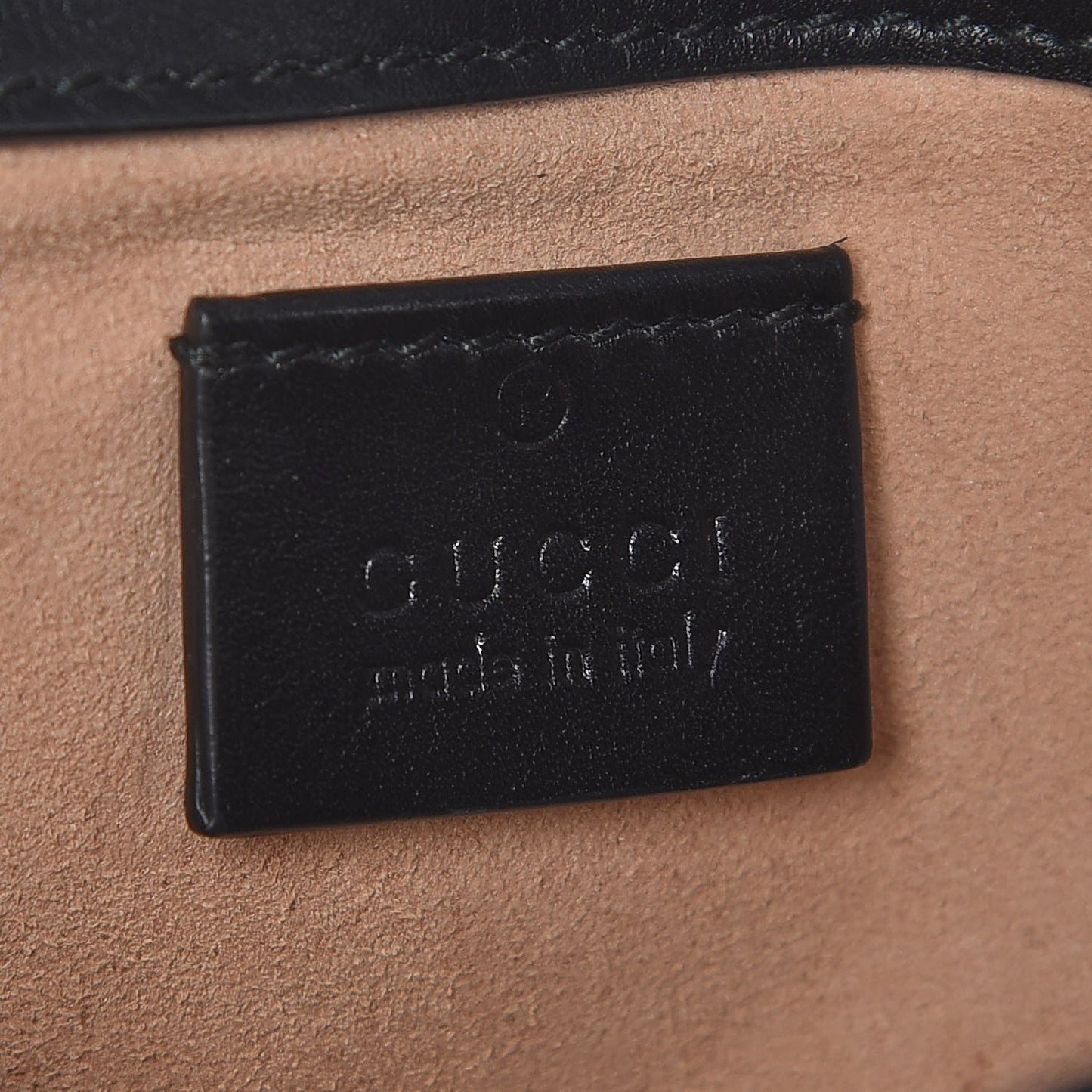 Calfskin Matelasse Super Mini GG Marmont Shoulder Bag Black