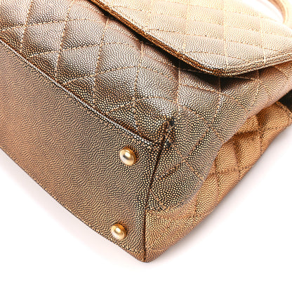 Chanel Metallic Caviar Quilted Small Coco Handle Flap Bronze 11 of 14